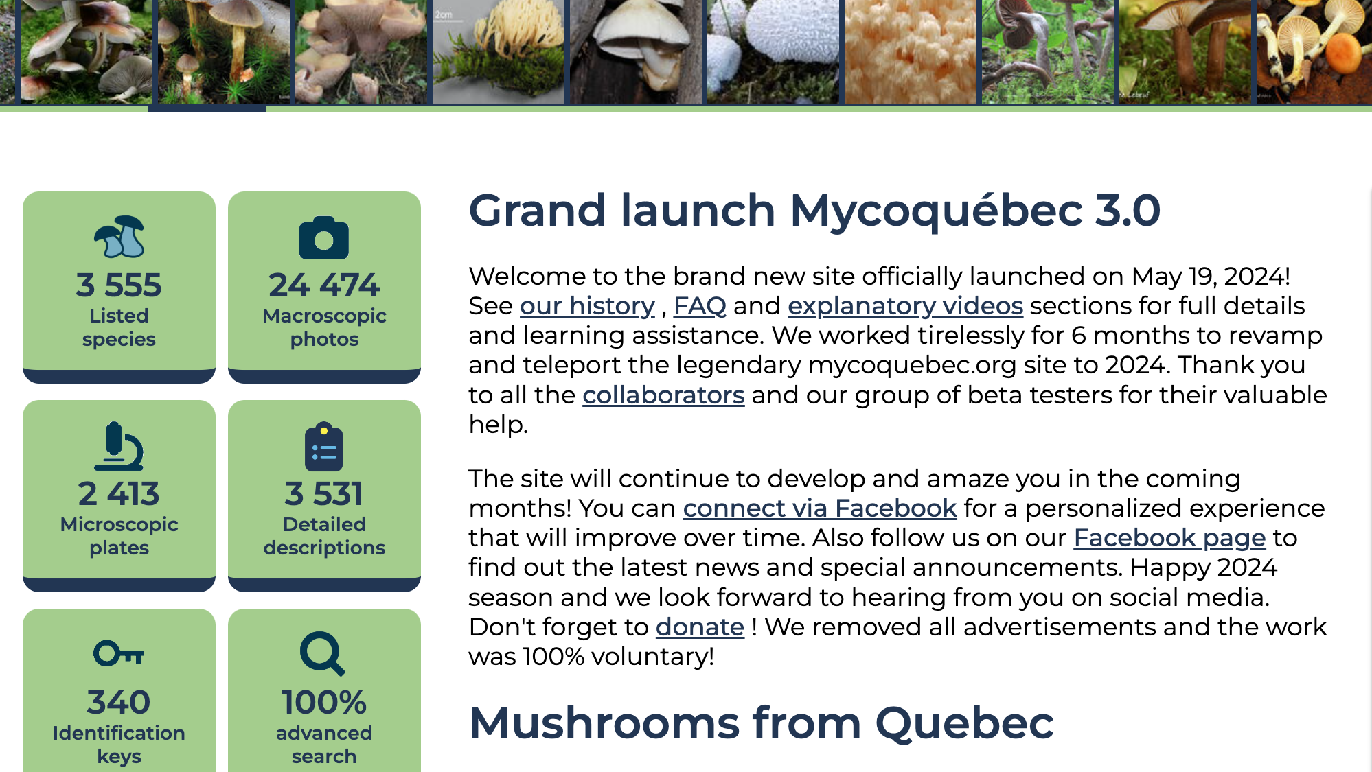 Video about new MycoQuebec website